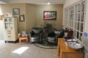 At the waiting area of Caughlin Crossing Dentistry